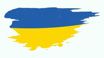vecteur de drapeau de texture grunge coloré ukrainien