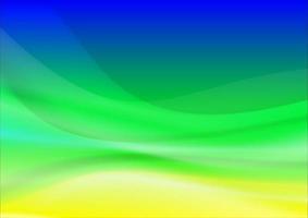 formes courbes fluides dégradées bleues, vertes et jaunes vecteur