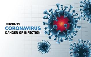 particules pandémiques de covid-19 vecteur