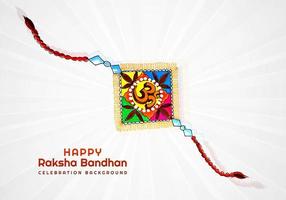 conception de bande joyeux raksha bandhan vecteur