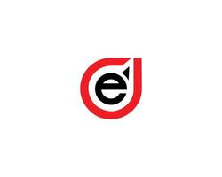 ed et de alphabet lettres initiales monogramme logo design concept vecteur modèle.