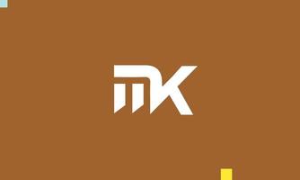 mk alphabet lettres initiales monogramme logo vecteur