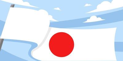 modèles de conception de fond de drapeau du japon vecteur