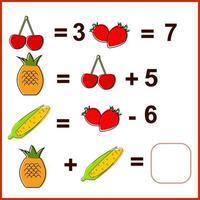 tâche mathématique. l'éducation supplémentaire.. vecteur