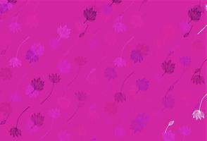 couverture de doodle vecteur violet clair.