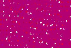 couverture de vecteur violet clair, rose avec symboles de jeu.