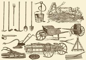 Outils agricoles vecteur