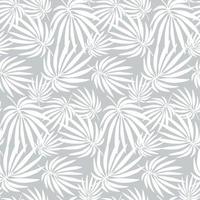 fond de feuilles de palmier tropical blanc. illustration vectorielle dessinée à la main de plantes isolées sur fond gris. vecteur