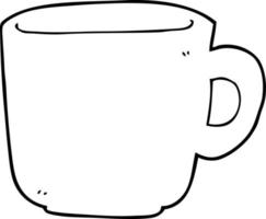 tasse à café de dessin animé vecteur