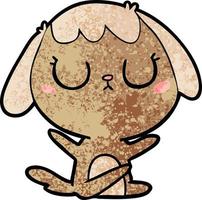 chien de dessin animé mignon vecteur