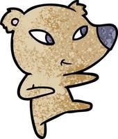 ours de dessin animé mignon vecteur