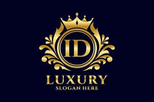 modèle de logo de luxe royal de lettre d'identification initiale dans l'art vectoriel pour les projets de marque de luxe et autres illustrations vectorielles.