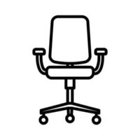 modèle de conception de vecteur icône fauteuil de bureau