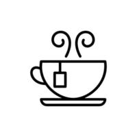 modèles de conception de vecteur d'icône de thé