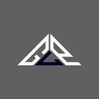conception créative du logo lettre glp avec graphique vectoriel, logo glp simple et moderne en forme de triangle. vecteur