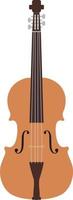icône de violon, illustration plate vecteur