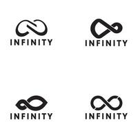 conception d'illustration de modèle de logo vectoriel infini.