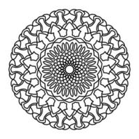 dessin au trait illustration mandala vecteur