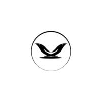 oiseau icône image illustration vecteur ligne de conception