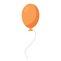 montgolfière orange vecteur