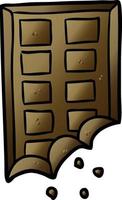 barre de dessin animé de chocolat vecteur