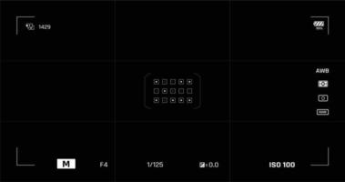 interface utilisateur de la caméra 003 vecteur