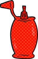 bouteille de ketchup de tomate de dessin animé