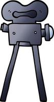 caméra de film de dessin animé illustration de gradient de vecteur