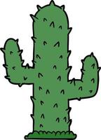 cactus de dessin animé de vecteur