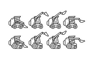 Pack vectoriel gratuit pour skid steer