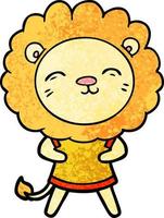 personnage de dessin animé lion vecteur