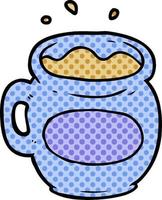 tasse de café de dessin animé vecteur