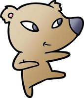 ours de dessin animé mignon vecteur