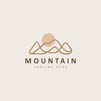 dessin au trait simple des montagnes. symbole premium créatif universel. modèle de logo d'icône de signe vectoriel. illustration vectorielle vecteur