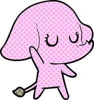 éléphant de dessin animé mignon vecteur