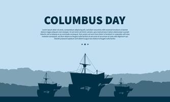 conception de fond de columbus day. vecteur