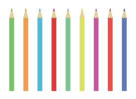 illustration de clipart crayon de couleur vecteur