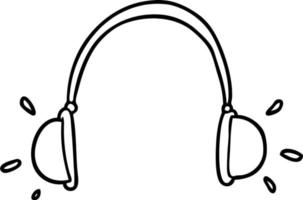 casque de dessin animé de vecteur