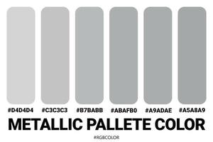 une collection de palettes de couleurs précises avec des codes, parfaites pour être utilisées par les illustrateurs vecteur