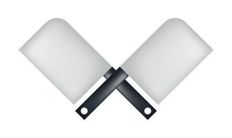 illustration d'un couteau de boucher avec une technique de maille vecteur