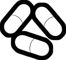 icône vectorielle illustration de certaines pilules médicales vecteur