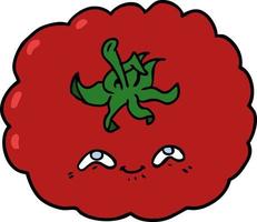 tomate de dessin animé de vecteur