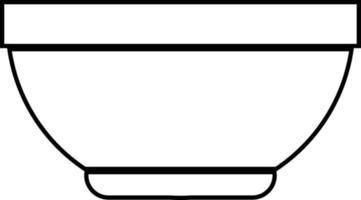 illustration d'icône vectorielle d'un bol vecteur