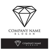icône de vecteur de modèle de logo de diamant