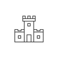 vecteur de château pour la présentation de l'icône du symbole du site Web