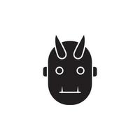 vecteur de visage de diable pour la présentation d'icône de symbole de site Web