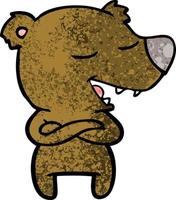ours de dessin animé de vecteur