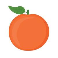 fruit orange de dessin animé frais en clipart d'icône de vecteur animé