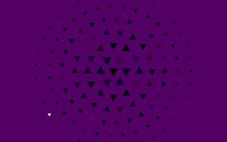 disposition de vecteur violet clair avec des lignes, des triangles.