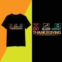 vecteur de conception de t-shirt typographie thanksgiving day